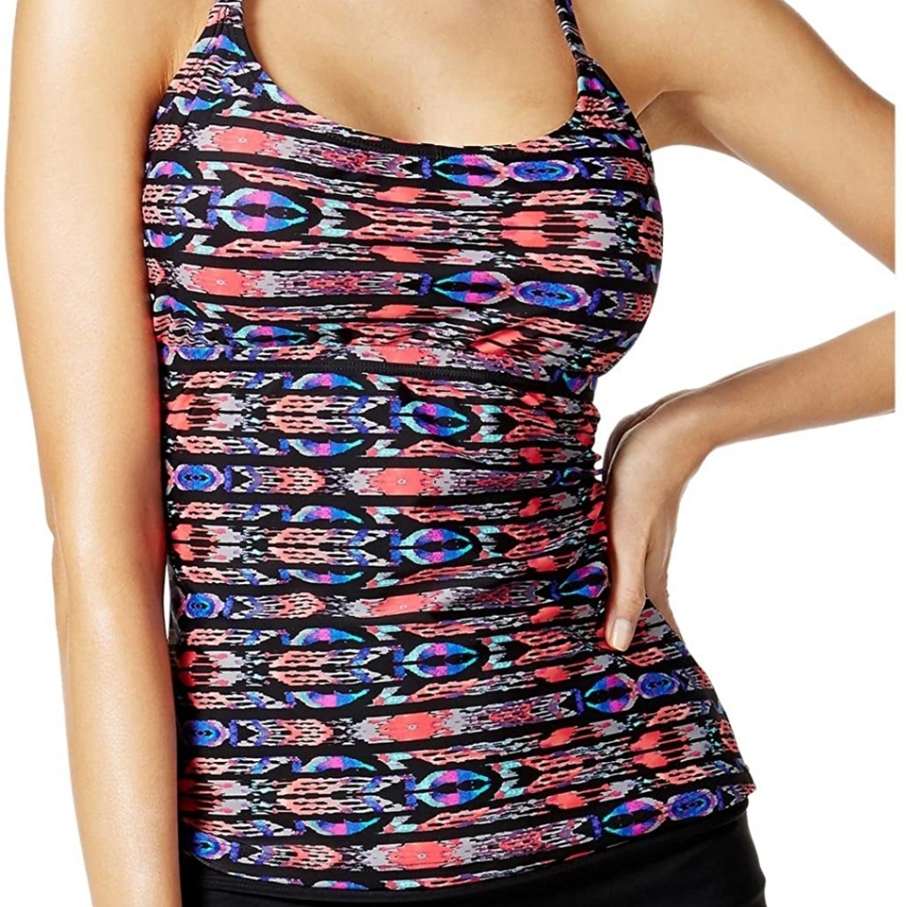 Island escape aloha tribal tankini top